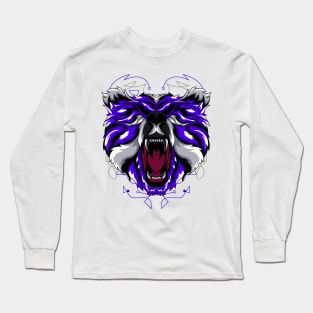 bear head graphic Long Sleeve T-Shirt